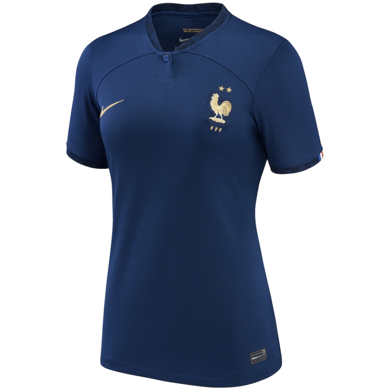 Maillot domicile femme France Coupe du Monde FIFA Qatar 2022