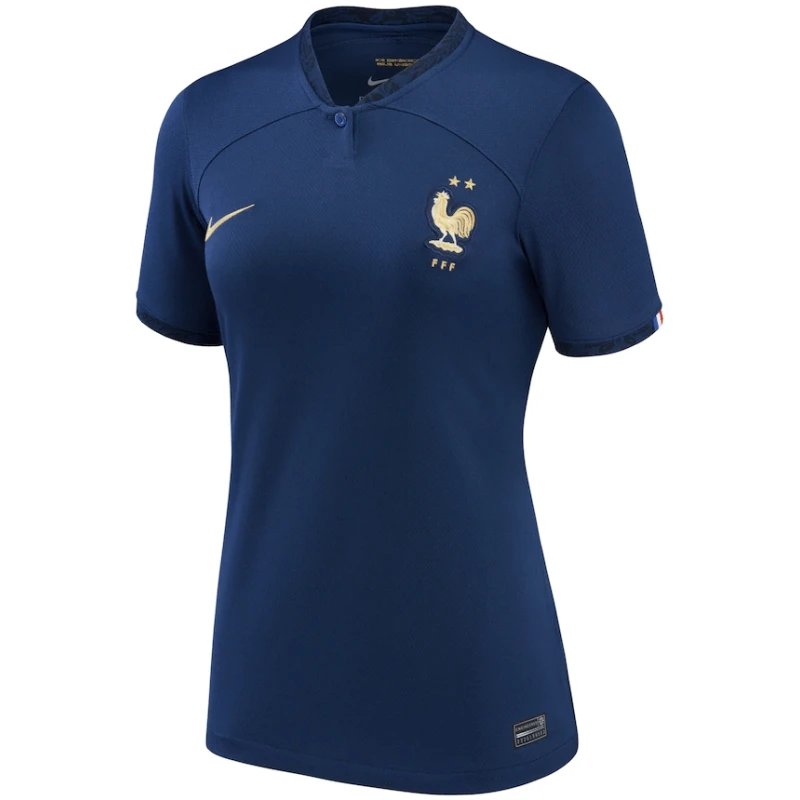 Maillot domicile femme France Coupe du Monde FIFA Qatar 2022