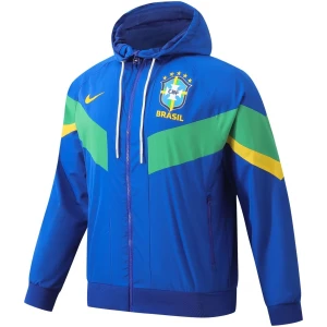 Veste coupe-vent toutes saisons Brésil bleue 2024