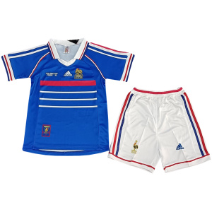 Maillot domicile rétro pour enfants de l’équipe de France 1998