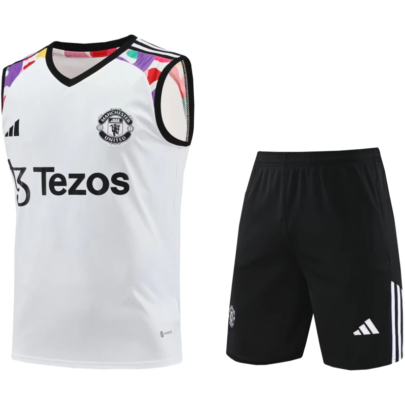 Combinaison Débardeur Manchester United Blanche 2024/25