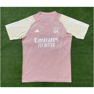 Maillot d'entraînement court avant-match Olympique Lyonnais Rose 2023/24