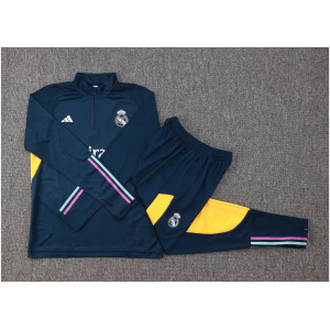 Ensemble d'entraînement enfant Real Madrid bleu royal 2023/24
