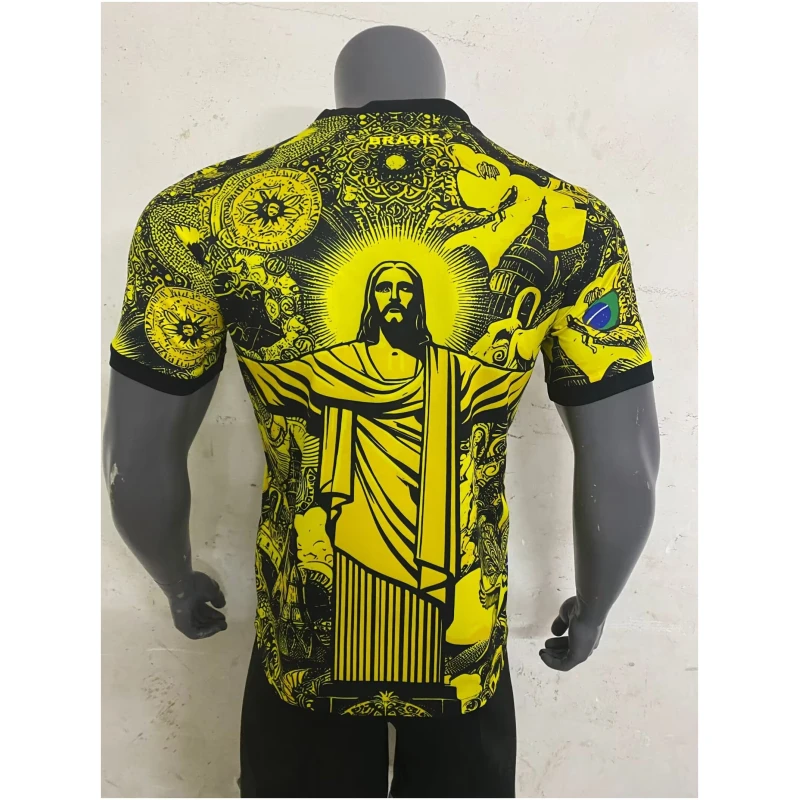 Maillot édition spéciale Brésil Jesus Jaune 2024