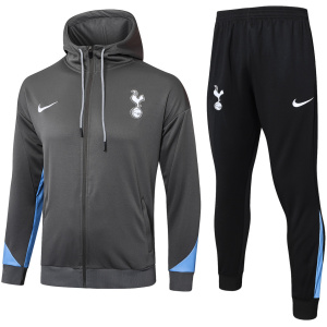 Ensemble d’entraînement Tottenham Hotspur Veste à Capuche + Pantalon Gris 2024/25