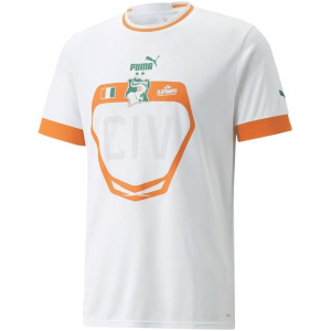 Maillot extérieur de la Côte d’Ivoire pour la Coupe du Monde de la FIFA 2022 au Qatar.