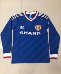 Maillot Manchester United Extérieur Rétro Manches Longues 1986/1987