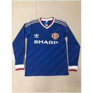 Maillot Manchester United Extérieur Rétro Manches Longues 1986/1987