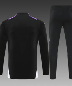 Ensemble d’entraînement pour enfants Real Madrid Noir – Violet 2024/25