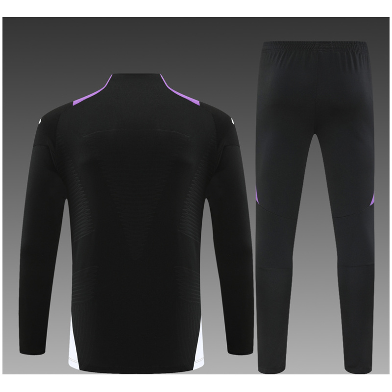Ensemble d’entraînement pour enfants Real Madrid Noir – Violet 2024/25