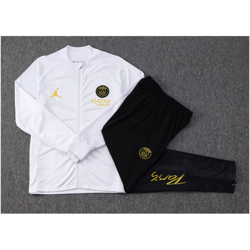 Ensemble de survêtement enfants PSG x Jordan veste + pantalon blanc 2023/24