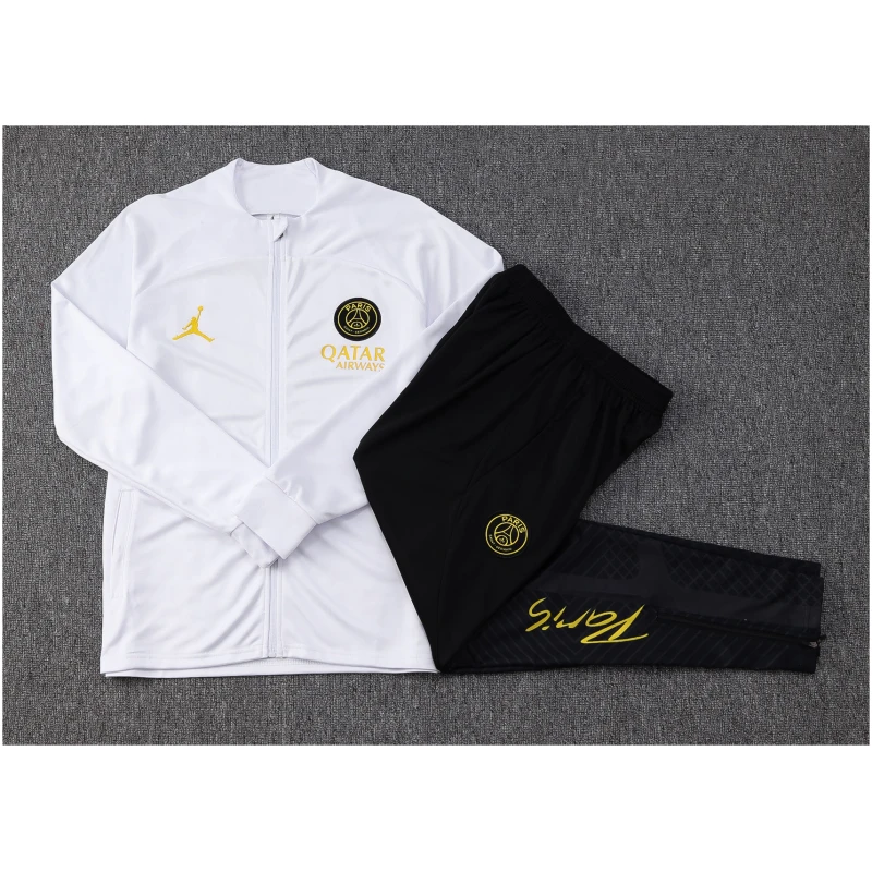 Ensemble de survêtement enfants PSG x Jordan veste + pantalon blanc 2023/24