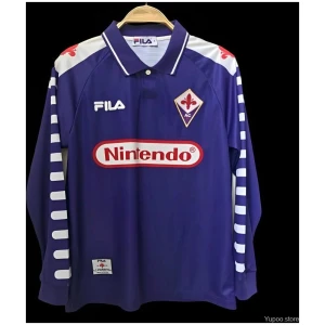 Maillot rétro domicile à manches longues de la Fiorentina 98/99