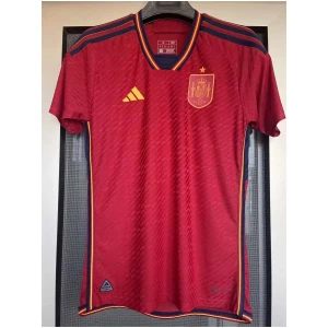 Maillot Domicile Authentique Espagne Coupe du Monde de la FIFA Qatar 2022 - joueur