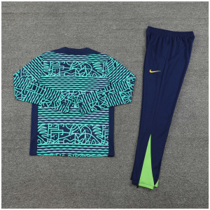 Tenue d'entraînement enfants Brésil bleue 2024