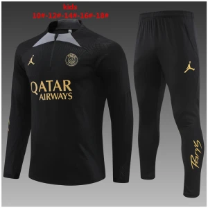 Ensemble d’entraînement pour enfants PSG x Jordan Noir 2023/24
