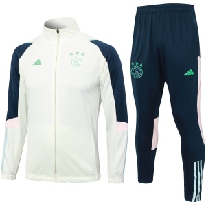 Ensemble d’entraînement Ajax veste + pantalon vert brume 2023/24