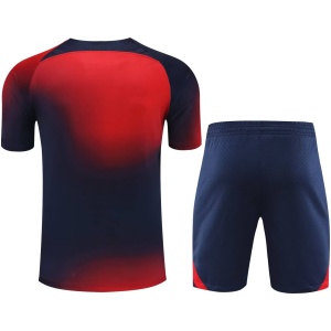 Tenue d’entraînement courte PSG Rouge – Bleu Marine 2023/24