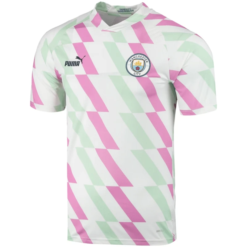 Maillot d’Entraînement Pre-match Manchester City Blanc 2023/24