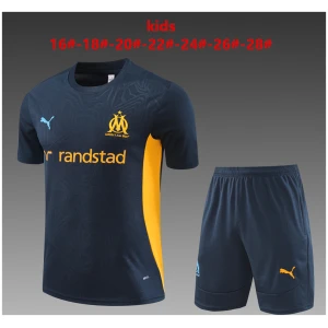 Maillot d’entraînement court Olympique de Marseille enfants bleu roi 2024/25