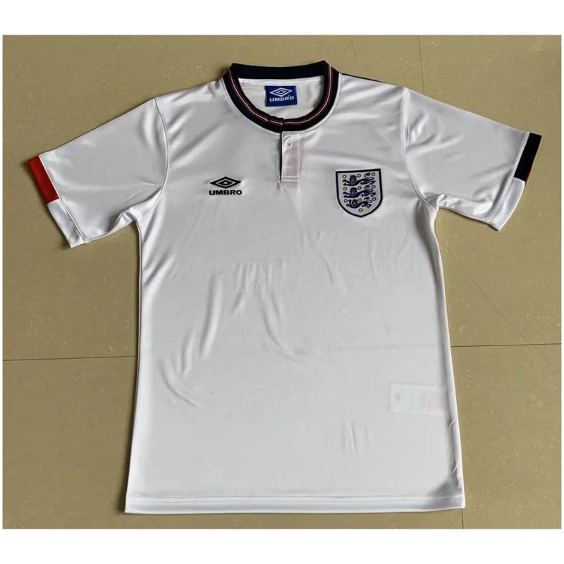 Maillot domicile rétro de l’Angleterre 1989