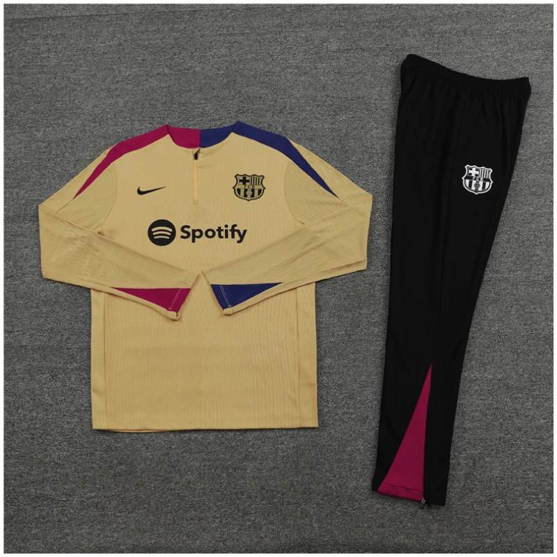 Ensemble d’entraînement pour enfants Barcelone Or 2024/25