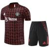 Ensemble d’entraînement court Manchester United Rouge – Noir 2024/25