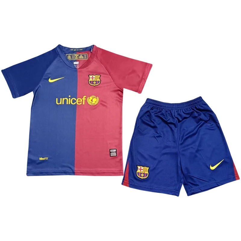 Maillot Domicile Enfant Retro Barcelone 2008/09