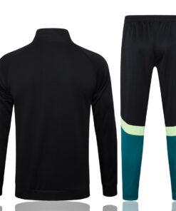 Ensemble de survêtement d’entraînement Manchester United Veste + Pantalon Vert – Noir 2024/25