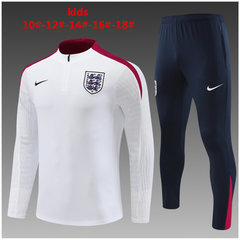 Ensemble d’entraînement pour enfants Angleterre Blanc 2024