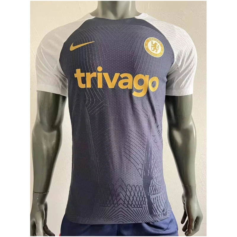 Maillot d’entraînement court pré-joueur Chelsea Authentique Marine 2023/24 – joueur