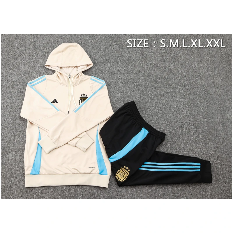 Ensemble Enfant Sweat à Capuche Argentine + Pantalon Crème 2024