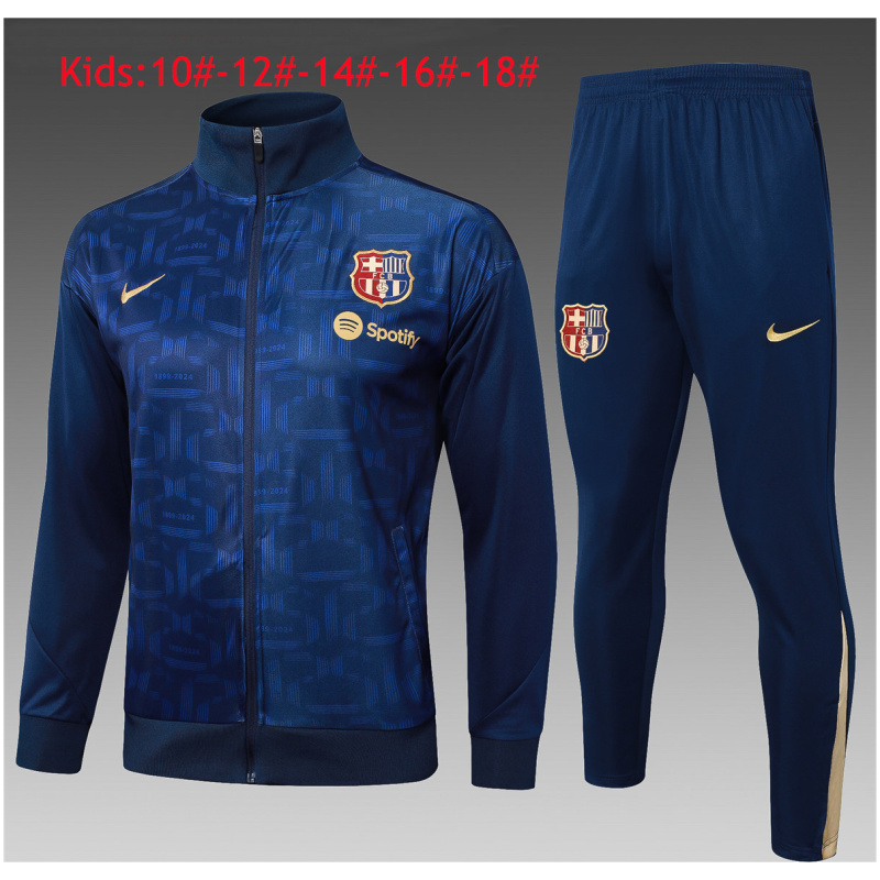 Ensemble d’entraînement Enfants Veste + Pantalon Barcelone Royal 2024/25