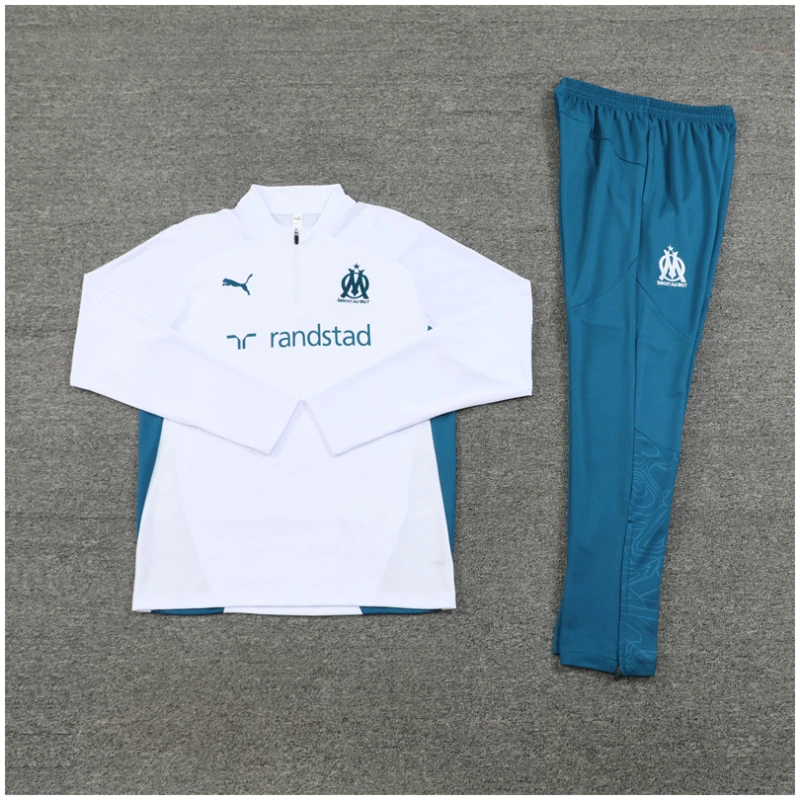 Ensemble d’entraînement Olympique de Marseille Enfants Blanc 2024/25