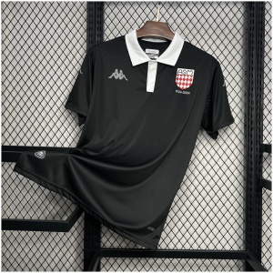 AS Monaco maillot foot noir 2024/25-Haut