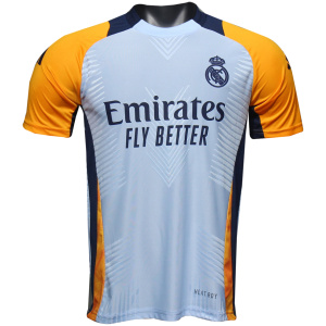 Authentique Maillot Pré-Joueur Bleu Clair Real Madrid 2024/25 - joueur