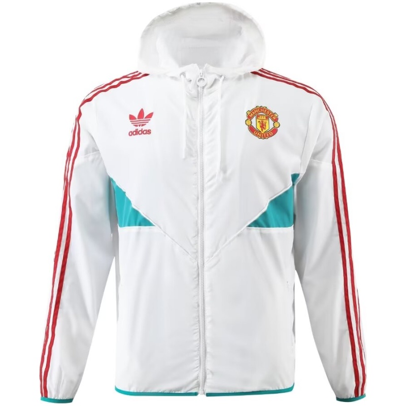 Veste Coupe-Vent Tout Temps Manchester United Blanche 2023/24