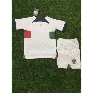 Maillot extérieur des enfants du Portugal pour la Coupe du Monde de la FIFA 2022 au Qatar