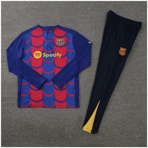 Ensemble d'entraînement pour enfants Barcelone Rouge - Bleu 2024/25