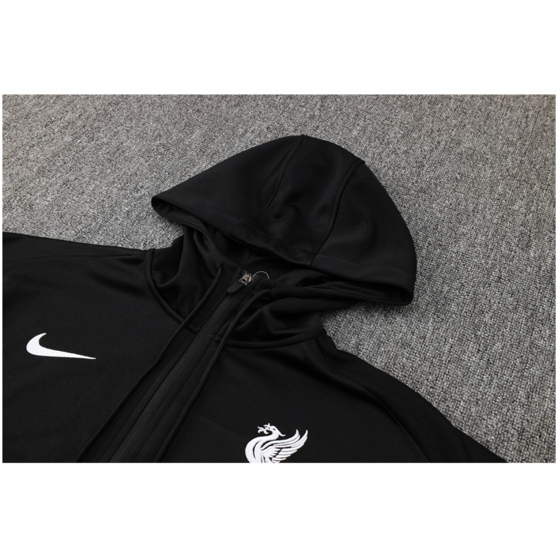 Ensemble d’entraînement Liverpool Veste à Capuche + Pantalon Noir 2024/25