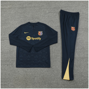 Ensemble d'entraînement pour enfants FC Barcelone bleu foncé 2024/25