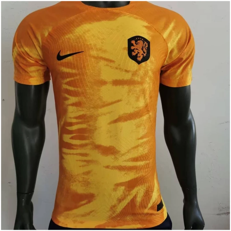 Maillot domicile authentique des Pays-Bas Vapor, Coupe du Monde de la FIFA Qatar 2022 – joueur