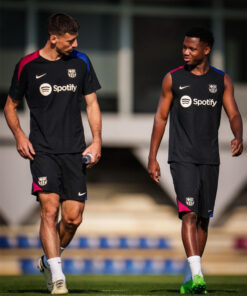 Maillot d’entraînement authentique pré-match Barcelona Noir 2024/25 – Joueur