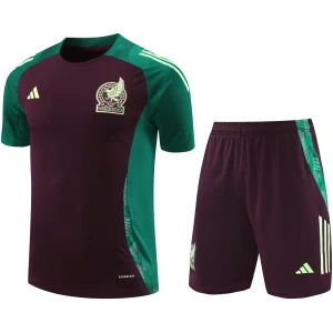 Ensemble d'entraînement court du Mexique bordeaux 2024