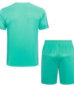 Ensemble d’entraînement court Barcelone vert turquoise 2023/24