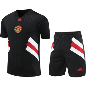 Tenue d’entraînement courte Manchester United noire 2023/24