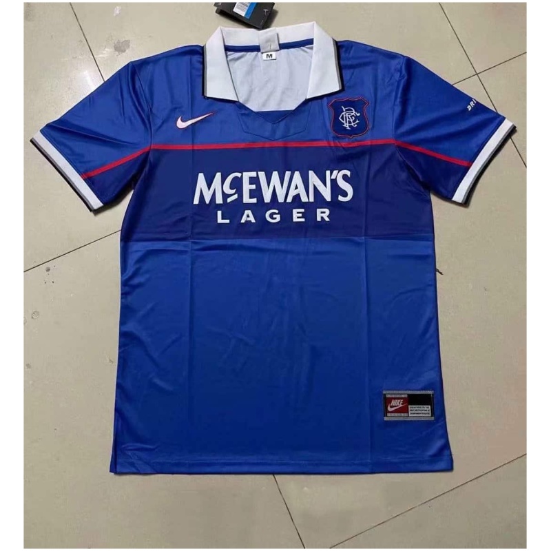 Maillot domicile rétro des Rangers 1997-1999