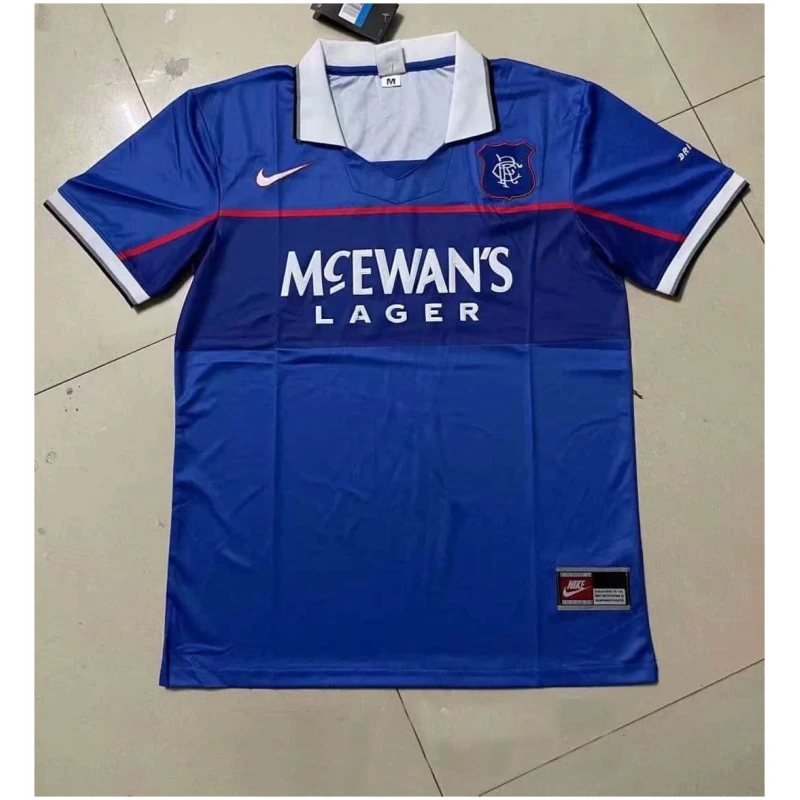 Maillot domicile rétro des Rangers 1997-1999