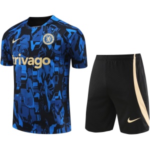 Tenue d’entraînement courte Chelsea bleue 2023/24