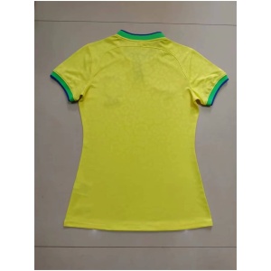 Maillot Domicile Femme Brésil Coupe du Monde de la FIFA Qatar 2022